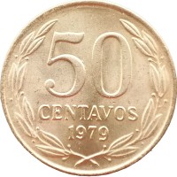 Монета Чили 50 сентаво 1979