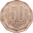 Чили 50 песо 2017