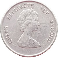 Монета Карибы 25 центов 1997