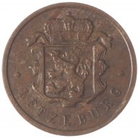 Монета Люксембург 25 сентим 1947