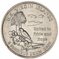 США 25 центов 2009 Американские Виргинские острова