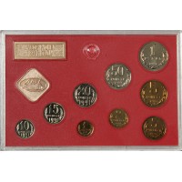 Монета Годовой набор 1991 года ЛМД твёрдый