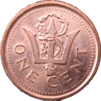 Монета Барбадос 1 цент 2011