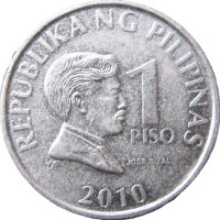 Филиппины 1 песо 2010