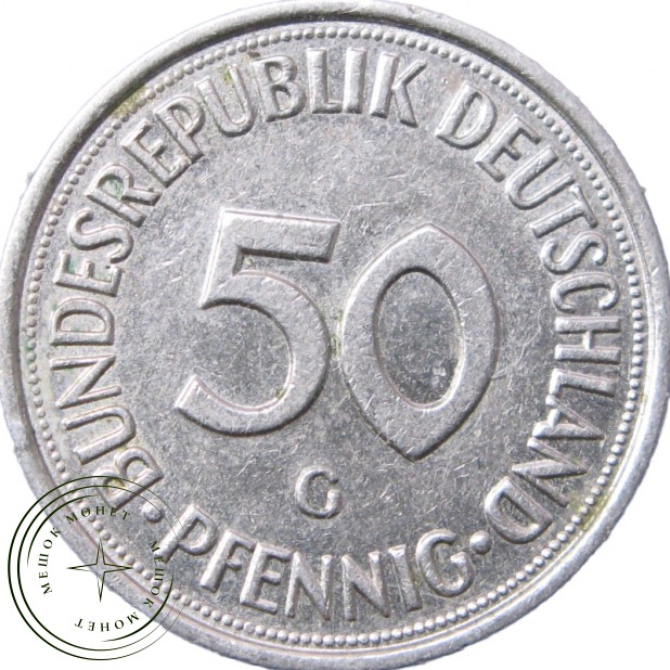 Германия (ФРГ) 50 пфеннигов 1975