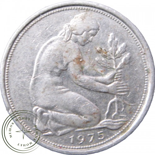 Германия (ФРГ) 50 пфеннигов 1975 — 9062142-1