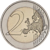 Монета Люксембург 2 евро 2023 Олимпийский комитет