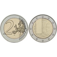 Монета Финляндия 2 евро 2025 Государственные визиты