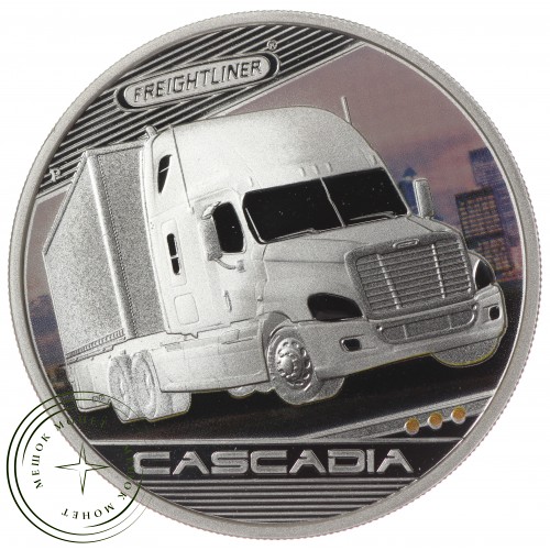 Тувалу 1 доллар 2010 Короли дорог Грузовики - Freightliner Cascadia — 937034033