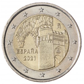 Монета Испания 2 евро 2021 Толедо