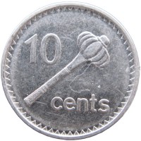 Монета Фиджи 10 центов 2009