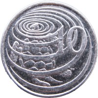 Каймановы острова 10 центов 2005