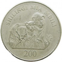 Монета Танзания 200 шиллингов 2008