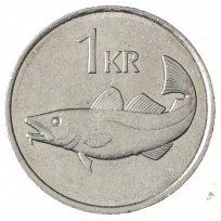 Монета Исландия 1 крона 2006