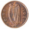 Ирландия 1/2 пенни 1980