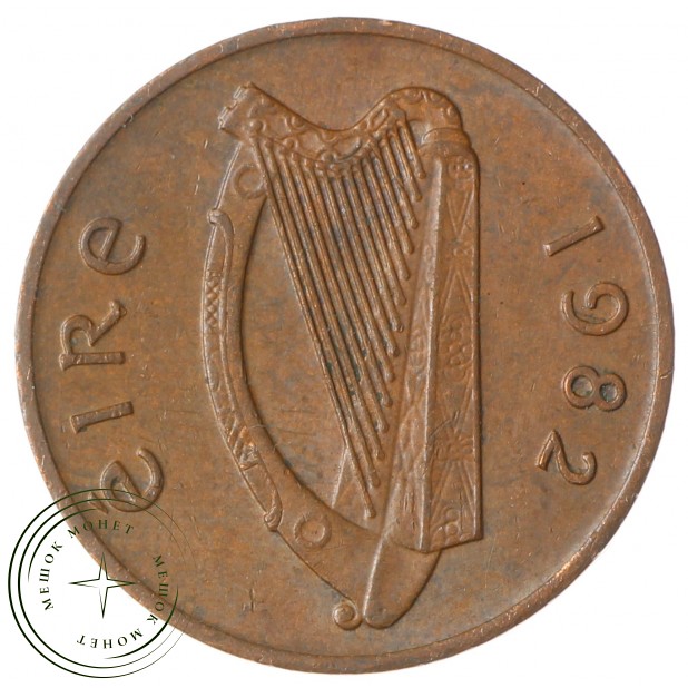 Ирландия 1 пенни 1982