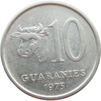 Монета Парагвай 10 гуарани 1975
