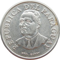 Монета Парагвай 10 гуарани 1975