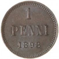 Монета 1 пенни 1898