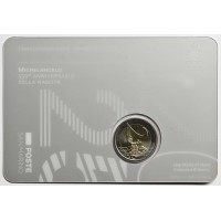 Сан-Марино 2 евро 2025 Микеланджело Буонарроти (буклет)