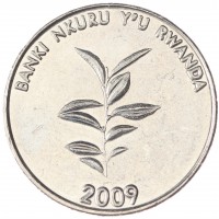 Монета Руанда 20 франков 2009