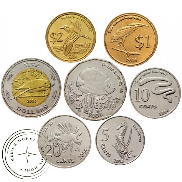 Кокосовые острова Набор монет 2004 года — 937046227