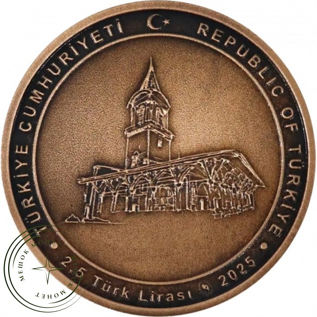 Турция 2,5 лиры 2025 100 лет Управления национальных дворцов (Milli Saraylar Başkanlığı) — 937046218