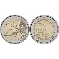 Монета Словения 2 евро 2024 Национальная библиотека