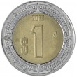 Мексика 1 песо 2010