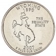 США 25 центов 2007 Вайоминг