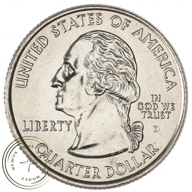 США 25 центов 2007 Вайоминг - 21721627
