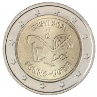 Эстония 2 евро 2021 Финно-угорские народы