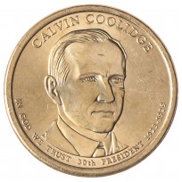 Монета США 1 доллар 2014 Калвин Кулидж