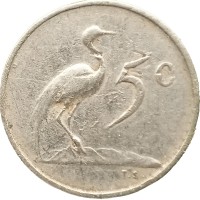 Монета ЮАР 5 центов 1965