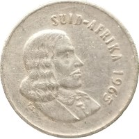 Монета ЮАР 5 центов 1965