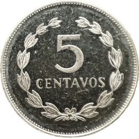 Монета Сальвадор 5 сентаво 1994