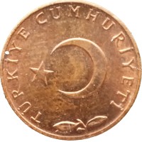Монета Турция 5 куруш 1971