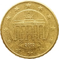 Монета Германия 10 евроцентов 2002