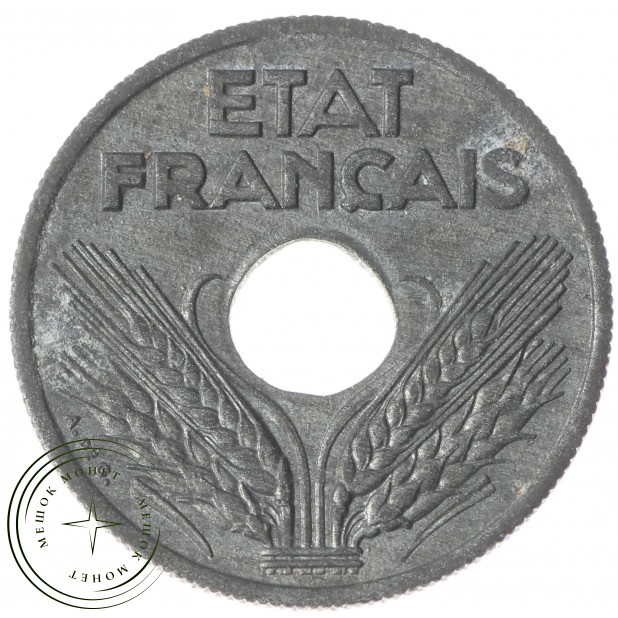 Франция 10 сентим 1941