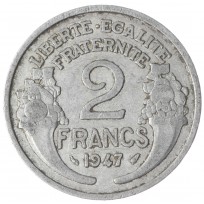 Монета Франция 2 франка 1947
