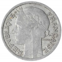 Монета Франция 2 франка 1947