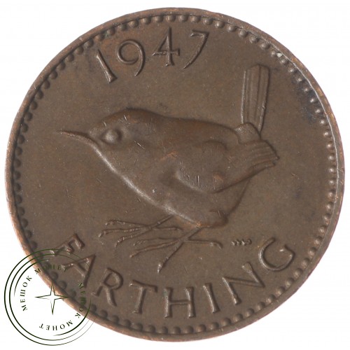 Великобритания 1 фартинг 1947 — 93703108