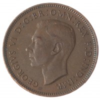 Монета Великобритания 1 фартинг 1947