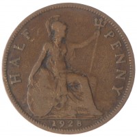 Великобритания 1/2 пенни 1928