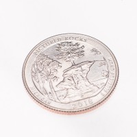 Монета США 25 центов 2018 Национальный парк Живописные скалы