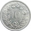 Швейцария 10 раппенов 1969