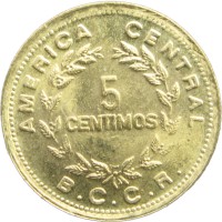 Монета Коста-Рика 5 сентимо 1979