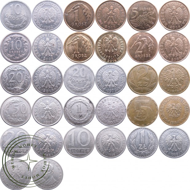 Набор монет Польши (16 монет)