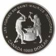 Канада 1 доллар 1988 250 лет кузницам Сен-Мориса