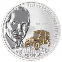 Острова Кука 10 долларов 2008 Генри Форд